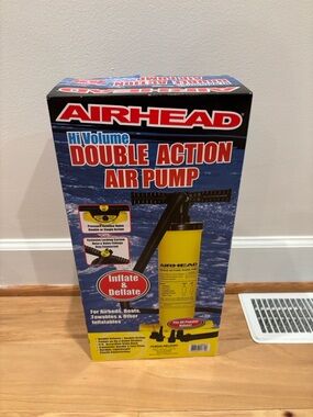 AIRHEAD Hi Volume Double Action Air Pump - Yellow